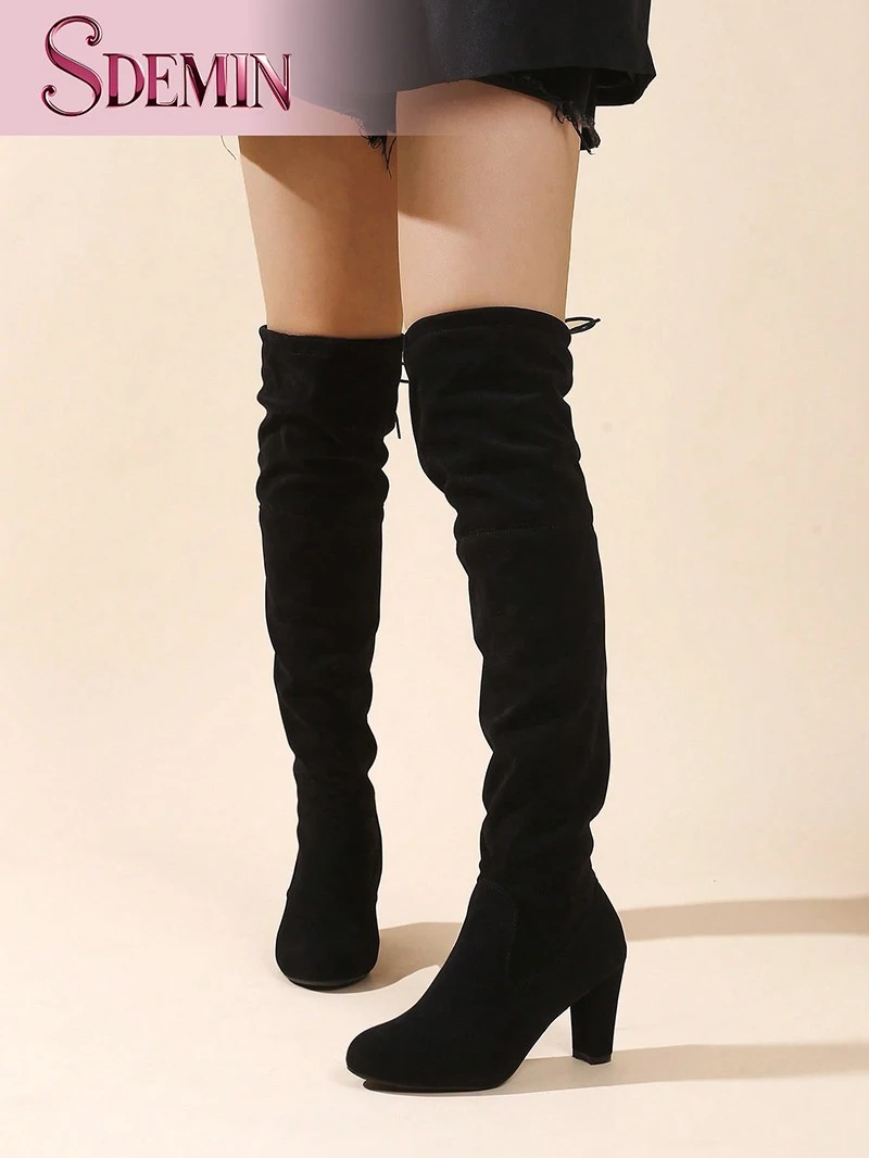 Over The Knee Black Stiletto Boots factory Over The Knee Black Stiletto Boots factory